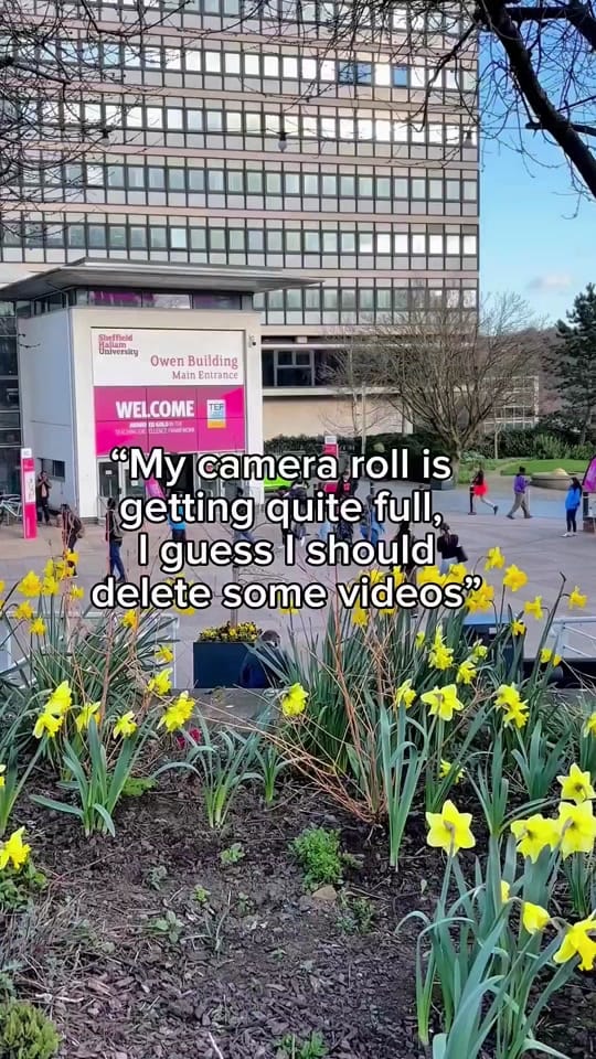 Post 2 by Sheffield Hallam University on TikTok (video)