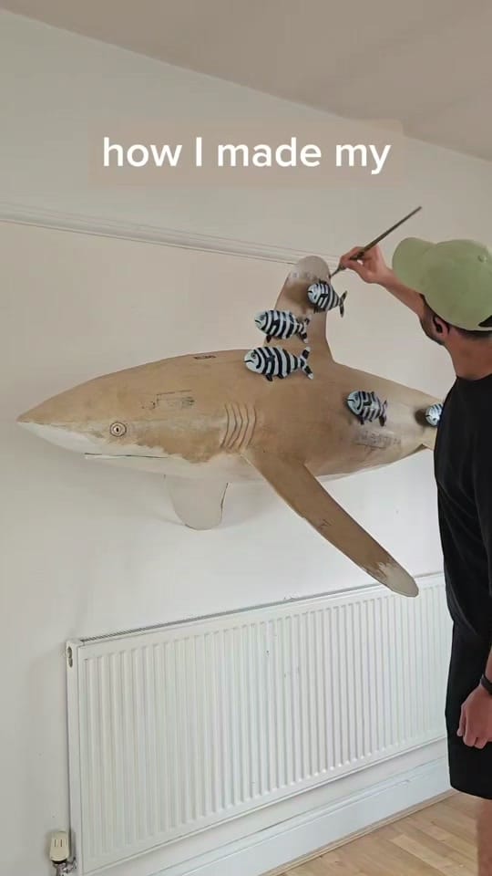 Post 7 by Josh Gluckstein- Cardboard Art on TikTok (video)