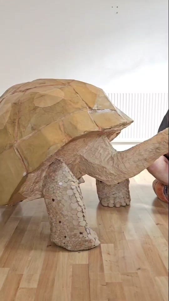 Post 5 by Josh Gluckstein- Cardboard Art on TikTok (video)