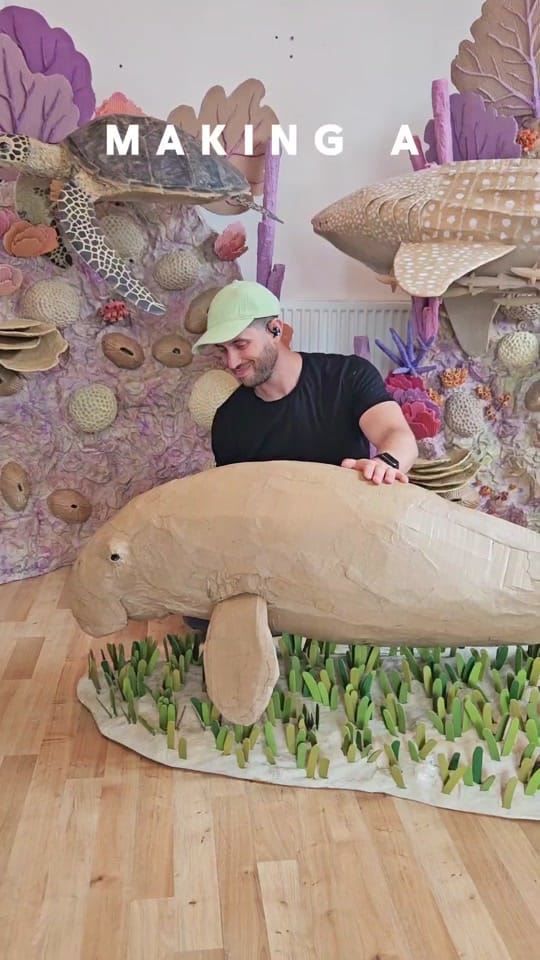 Post 3 by Josh Gluckstein- Cardboard Art on TikTok (video)