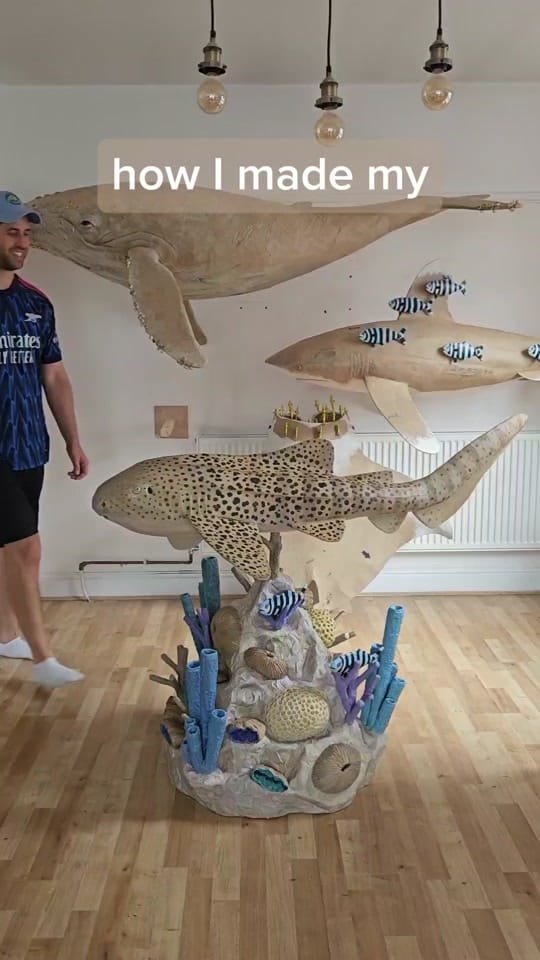 Post 1 by Josh Gluckstein- Cardboard Art on TikTok (video)