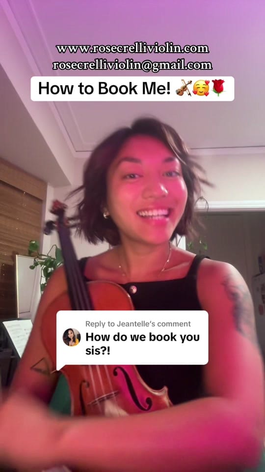 Post 9 by Rose Crelli Violin 🎻🌹 on TikTok (video)