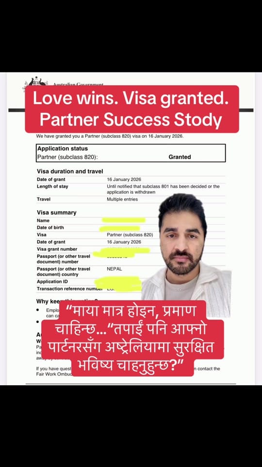 Post 5 by BishNu Nepal- Migration Agent on TikTok (video)