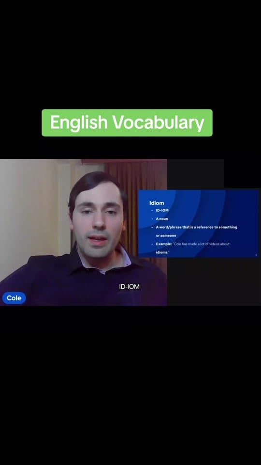 Post 4 by Canadian English with Cole on TikTok (video)