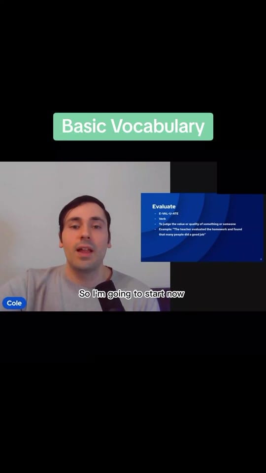 Post 10 by Canadian English with Cole on TikTok (video)
