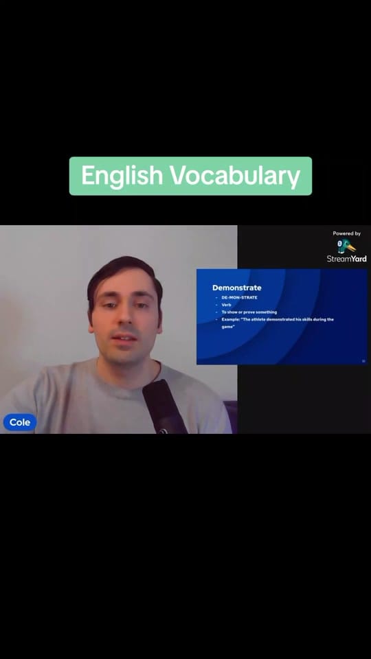 Post 8 by Canadian English with Cole on TikTok (video)