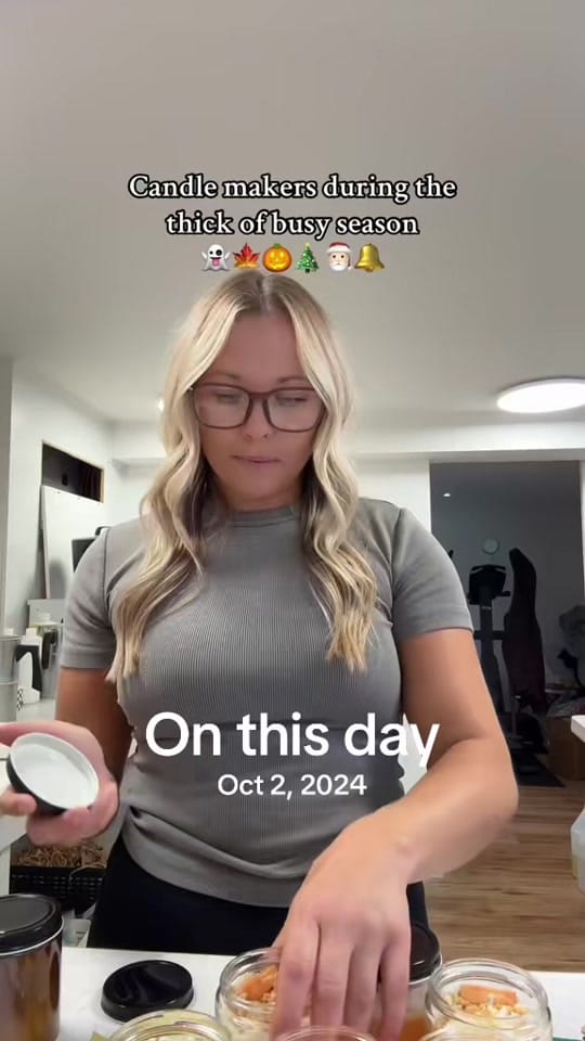 Post 2 by Reminiscent Candles on TikTok (video)
