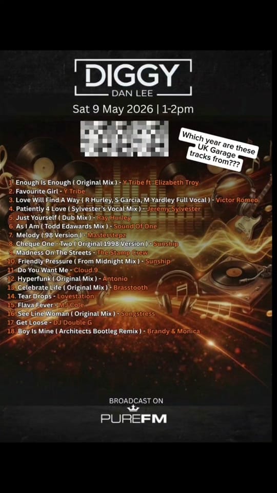 Post 7 by Diggy Dan Lee | UKG DJ 🎶 on TikTok (video)