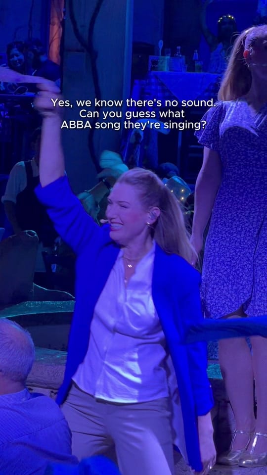 Post 1 by Mamma Mia! The Party on TikTok (video)