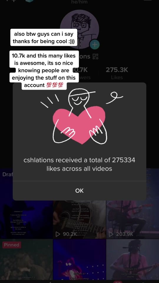 Post 6 by dangerous trait haver on TikTok (video)