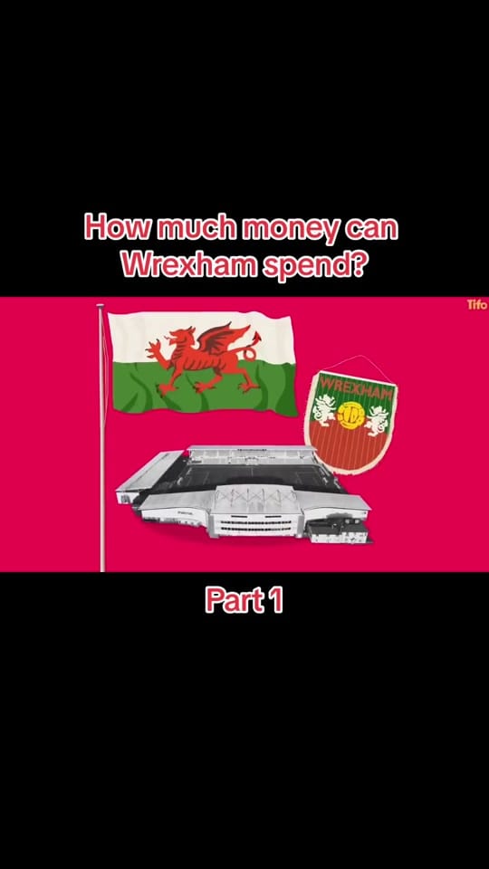 Post 2 by Wrexham AFC on TikTok (video)
