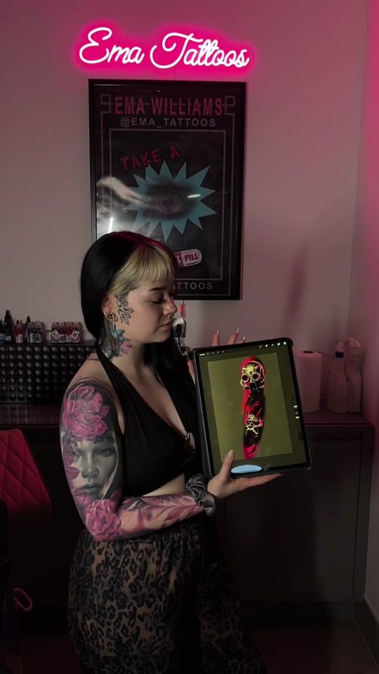 Post 6 by Ema tattoos on TikTok (video)