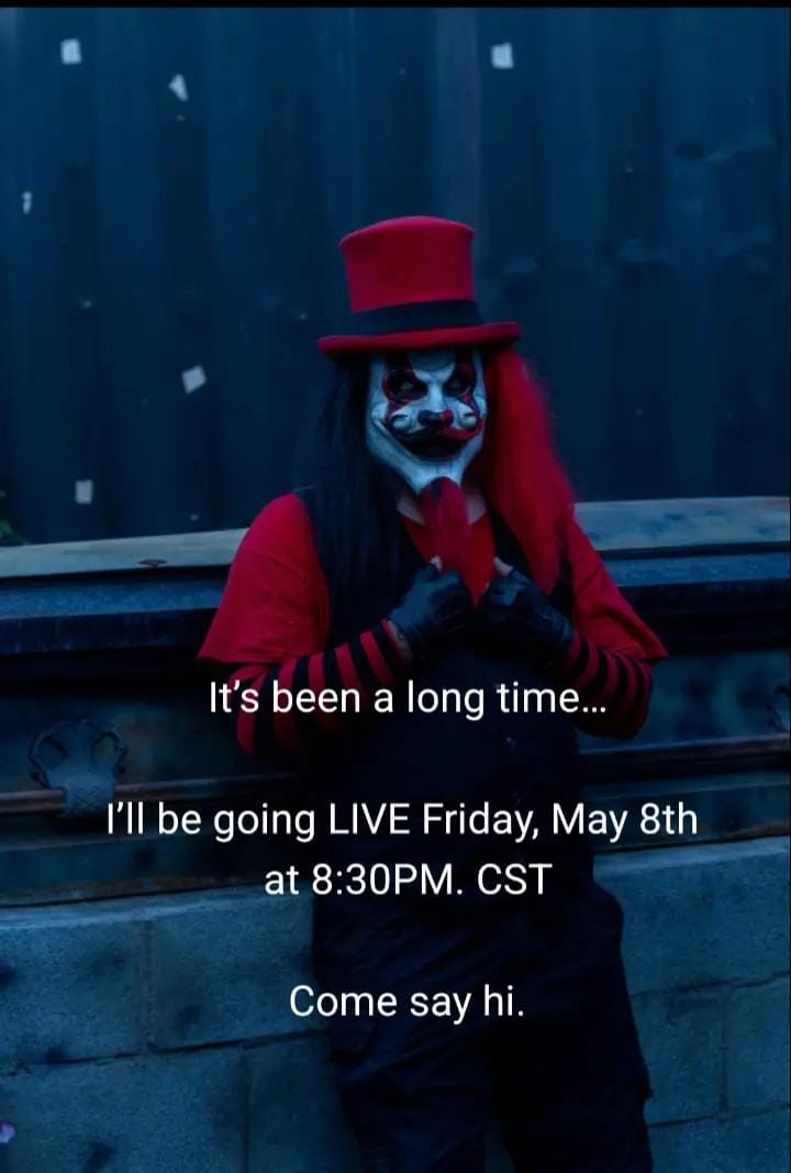 Post 1 by Creepz The Clown on TikTok (video)