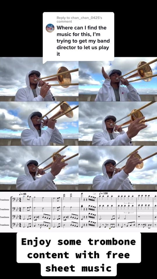 Post 10 by JohnyPlaysTrombone on TikTok (video)