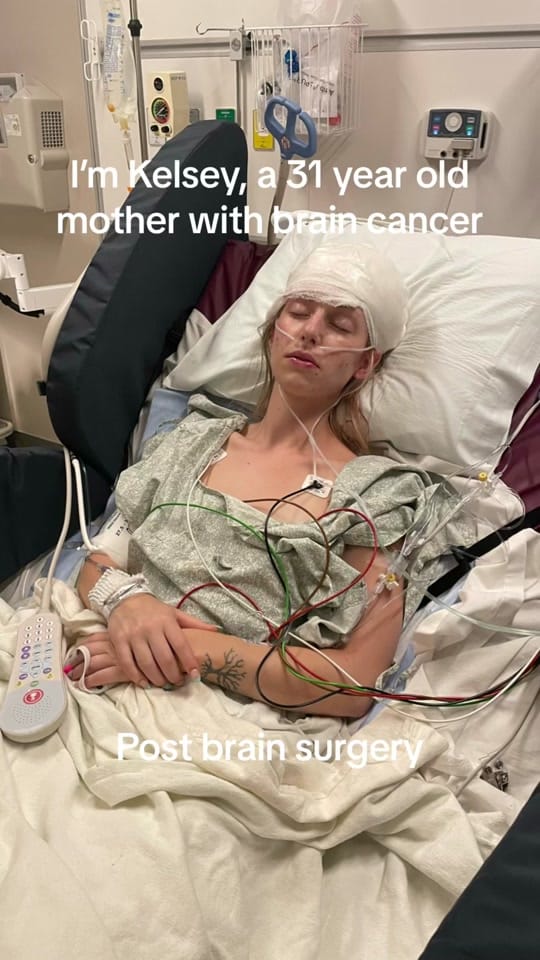 Post 9 by Kelsey | Brain Cancer Fighter on TikTok (video)