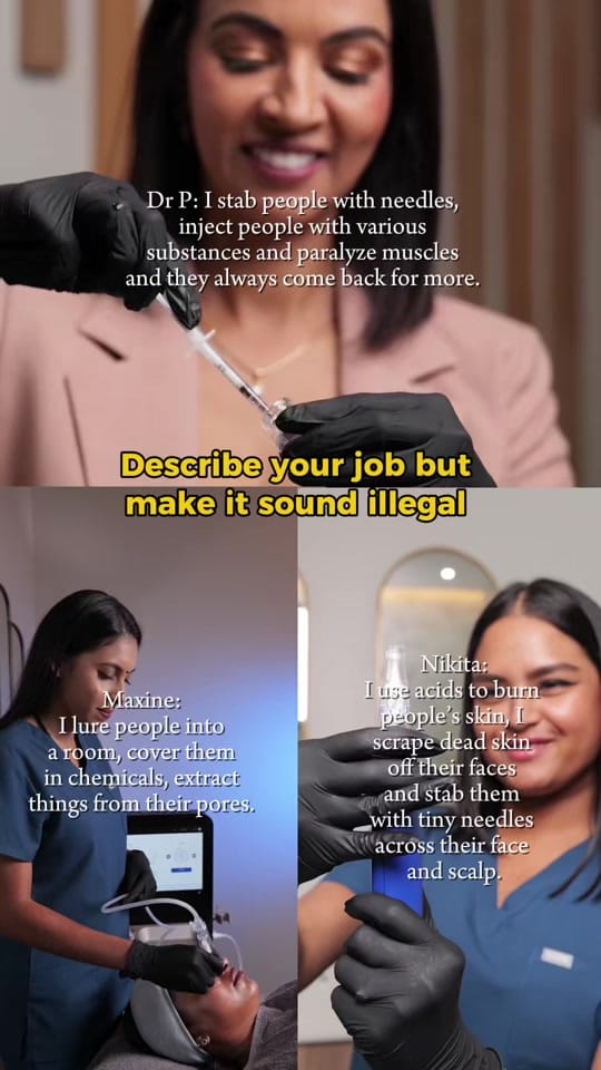 Post 2 by Dr P @Skin Solutions on TikTok (video)