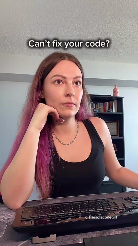 Post 9 by Anastasia @diariesofacodegirl on TikTok (video)