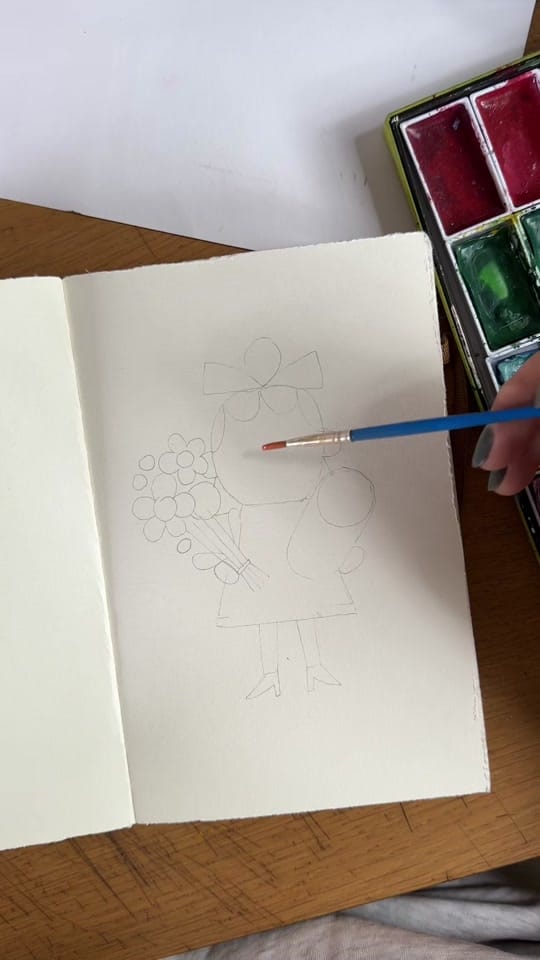 Post 7 by Daria Solak Illustrations on TikTok (video)