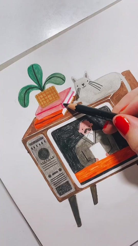Post 10 by Daria Solak Illustrations on TikTok (video)
