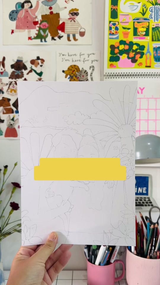 Post 1 by Daria Solak Illustrations on TikTok (video)