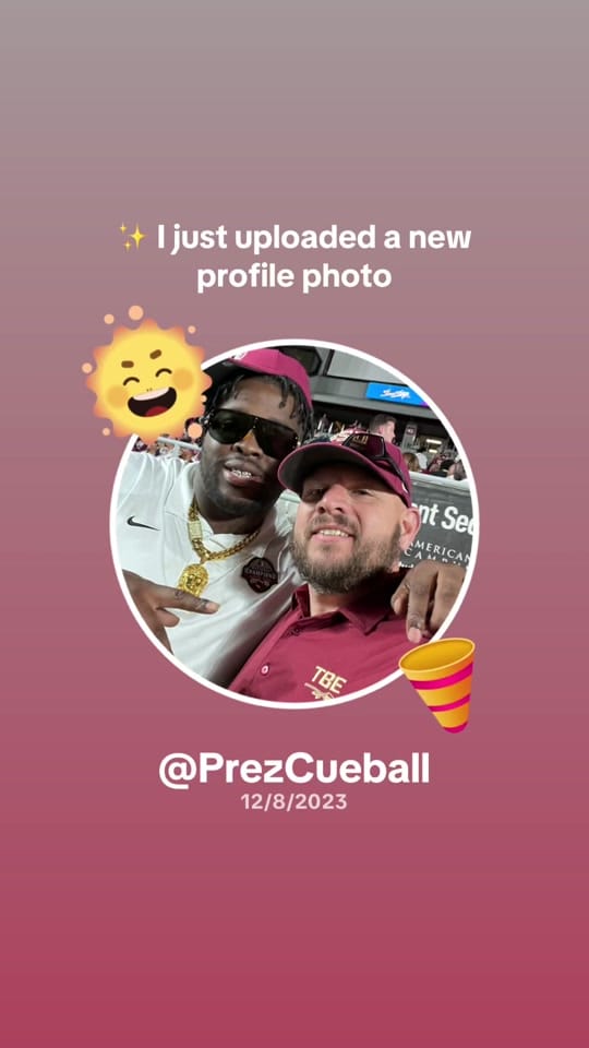 Post 6 by PrezCueball on TikTok (video)