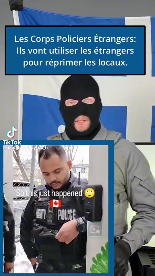 Post 1 by ACTU QUEBEC POLICE👮🏼‍♂️🚓🚨 on TikTok (video)
