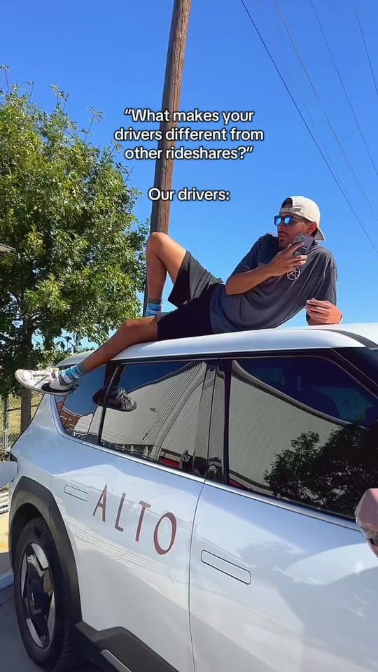 Post 2 by Alto | Ride App on TikTok (video)