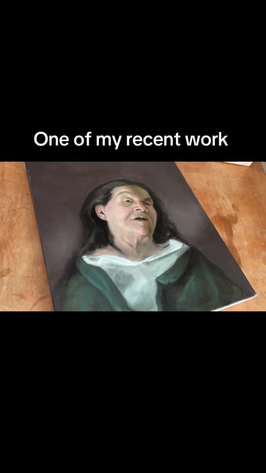Post 6 by Artist Veronica Kvassetskaia on TikTok (video)