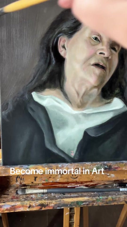 Post 2 by Artist Veronica Kvassetskaia on TikTok (video)