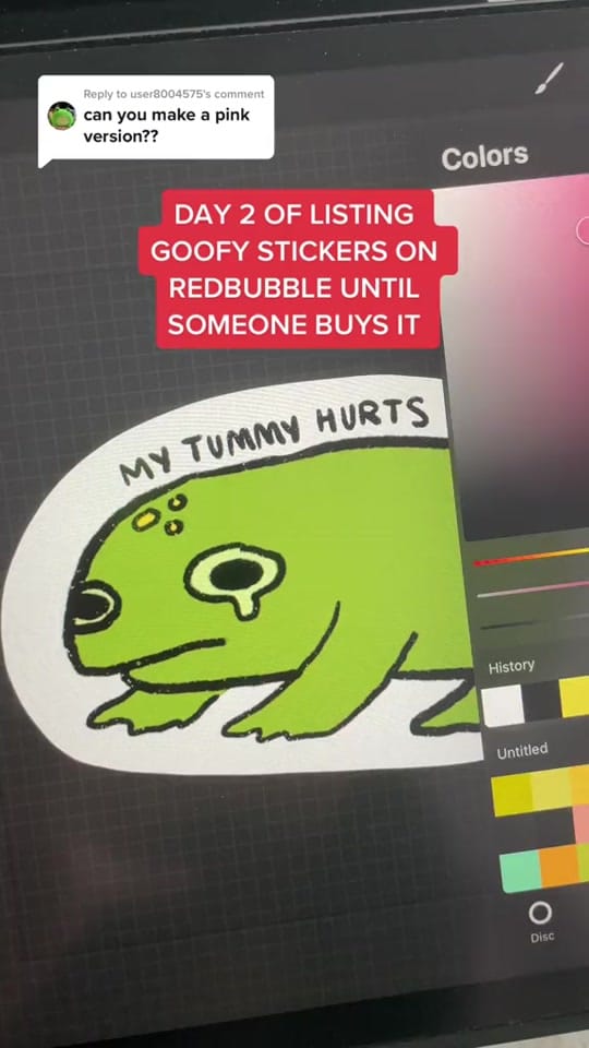 Post 10 by iristocat | sticker shop 🌿 on TikTok (video)