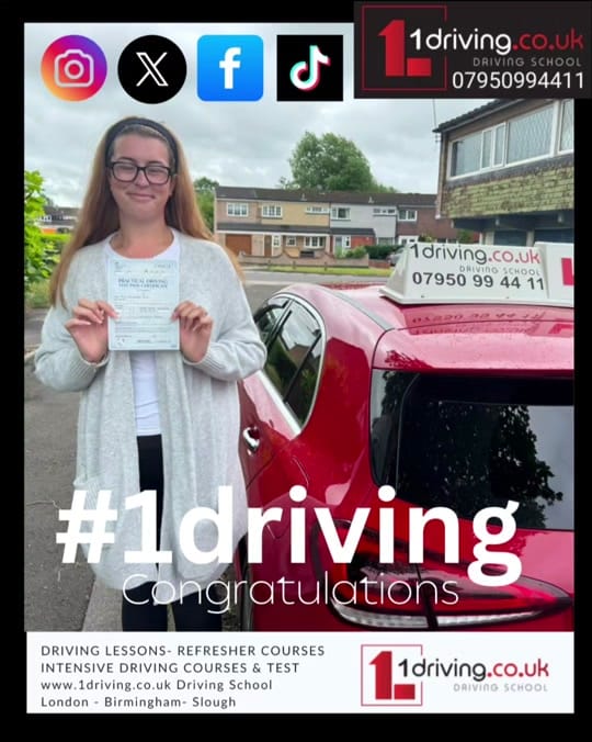Post 2 by 1Driving.co.uk Driving School on TikTok (video)