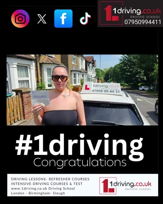 Post 6 by 1Driving.co.uk Driving School on TikTok (video)