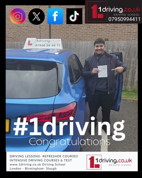 Post 3 by 1Driving.co.uk Driving School on TikTok (video)