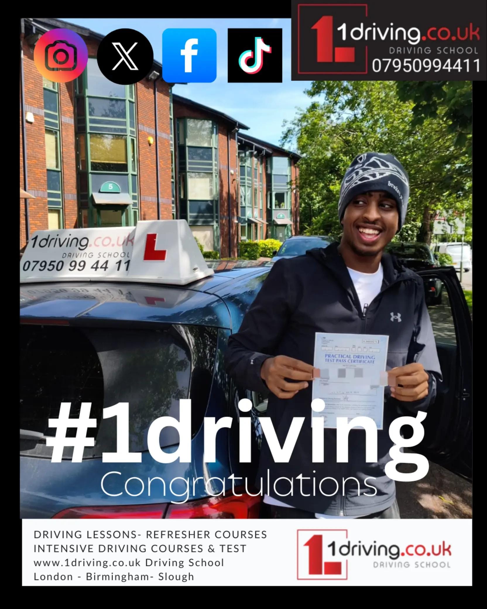 Post 1 by 1Driving.co.uk Driving School on TikTok (video)