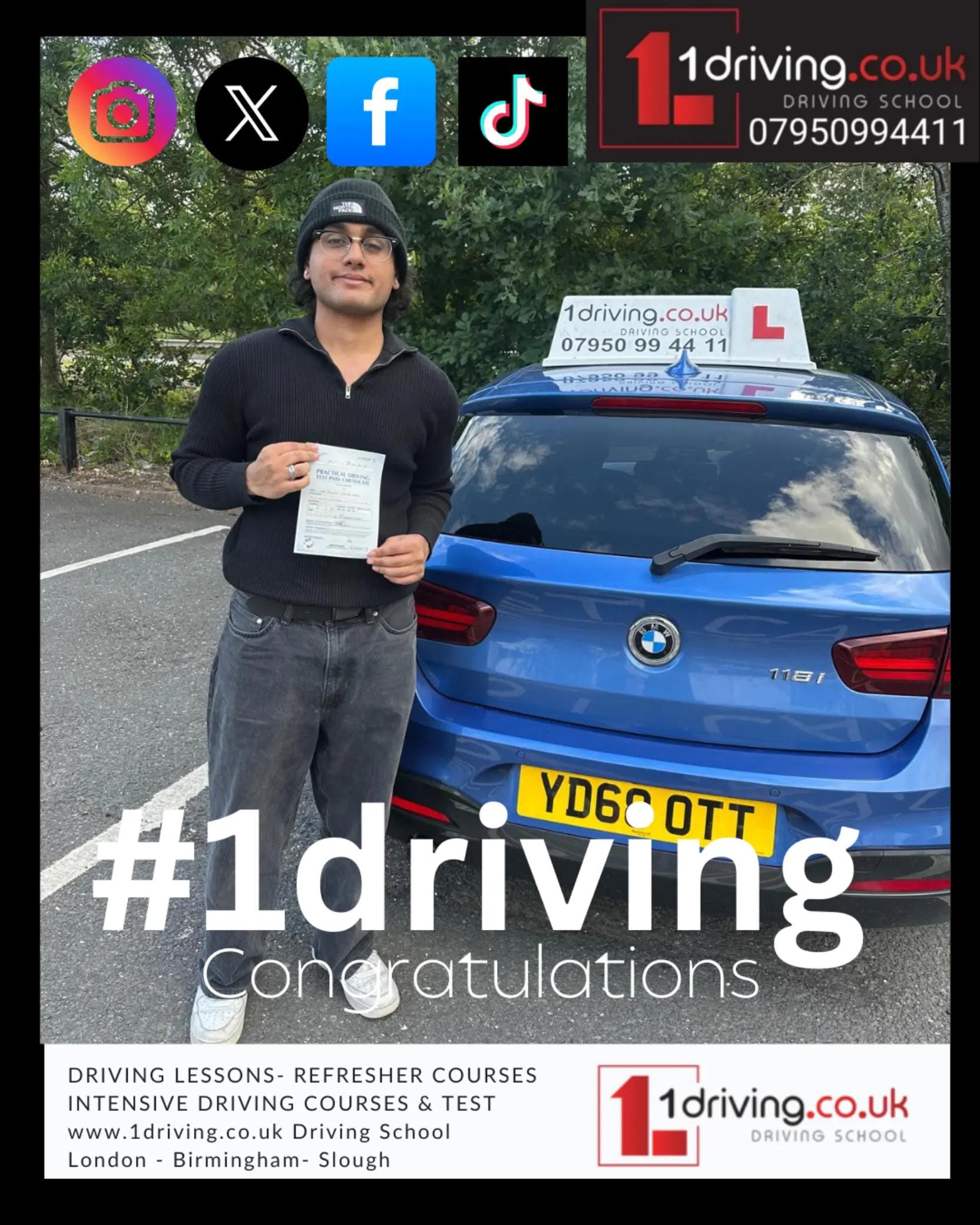 Post 5 by 1Driving.co.uk Driving School on TikTok (video)