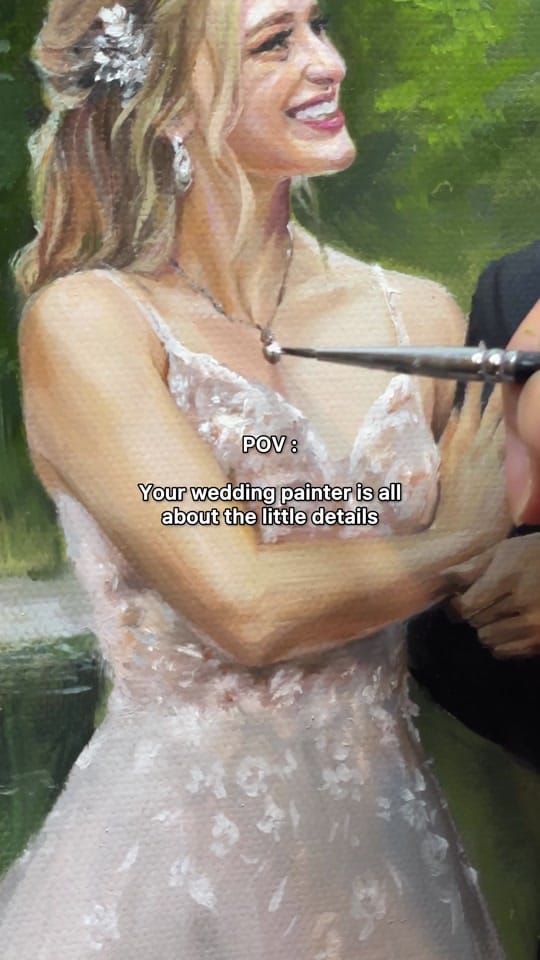 Post 8 by 🇨🇦Live Wedding Painter on TikTok (video)