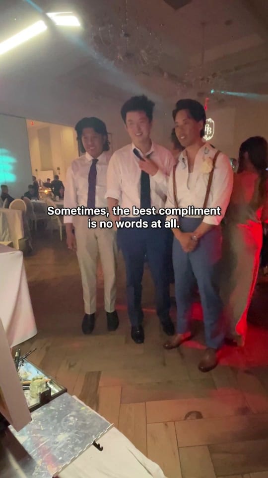 Post 1 by 🇨🇦Live Wedding Painter on TikTok (video)