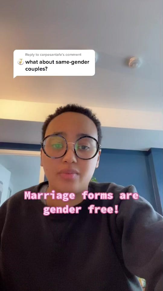 Post 1 by Queering Weddings on TikTok (video)