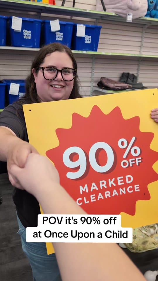 Post 7 by Once upon a child saskatoon on TikTok (video)