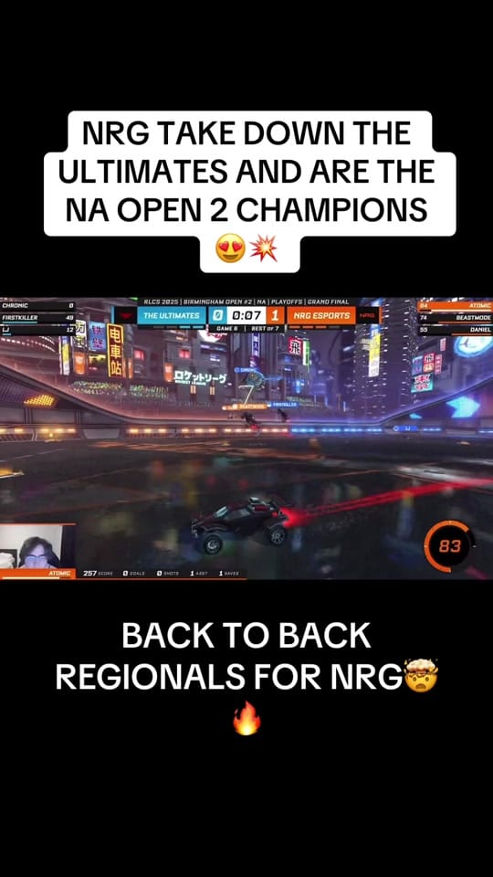 Post 5 by Rocket League Esports on TikTok (video)