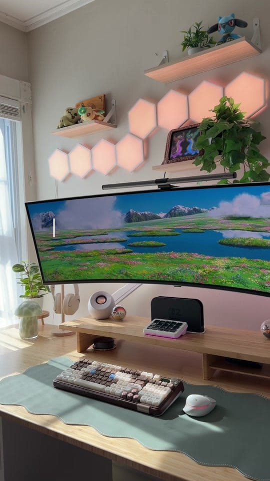 Post 3 by desk setup | cozy gaming 🌱 on TikTok (video)