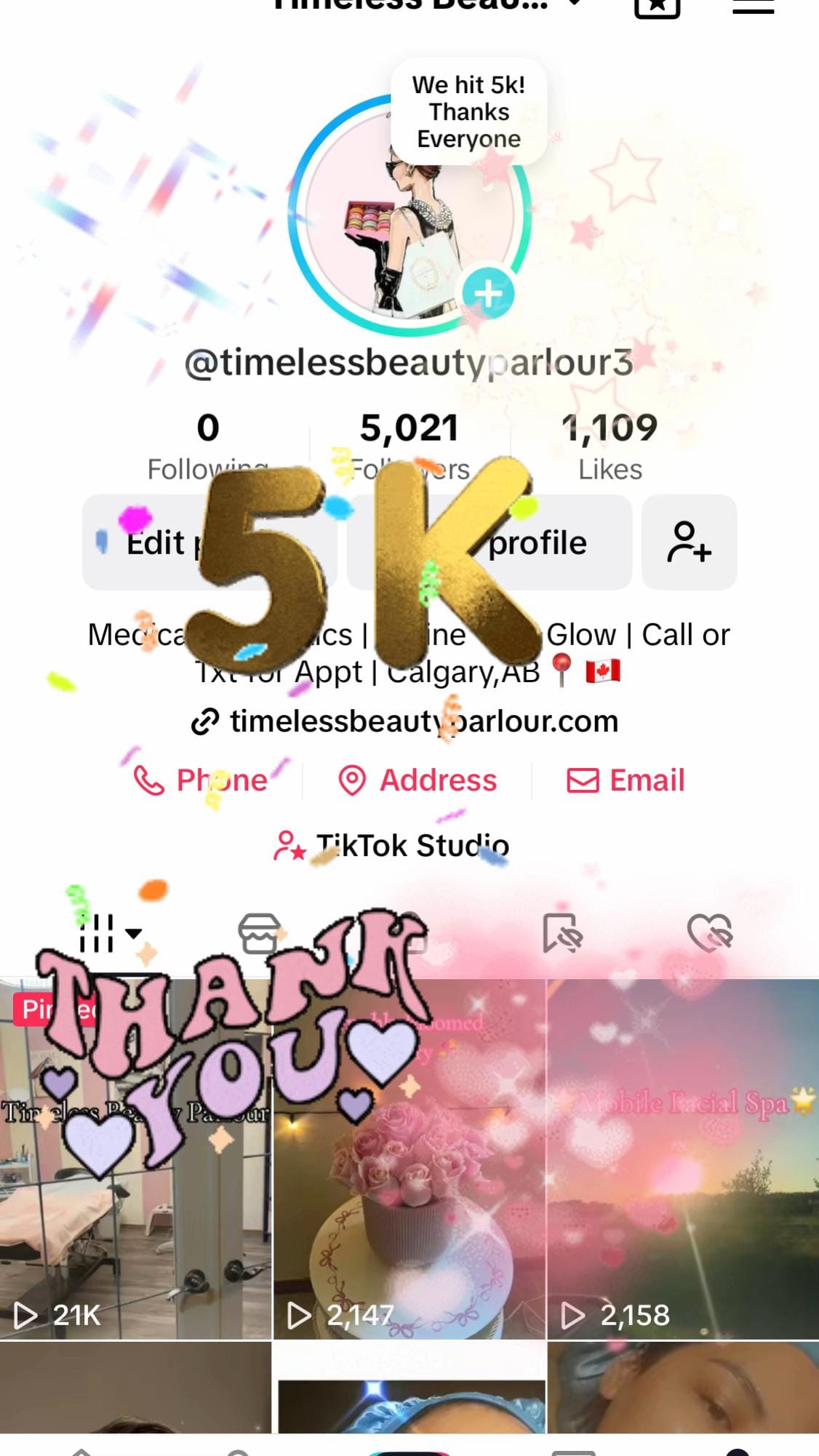 Post 6 by Timeless Beauty Parlour on TikTok (video)