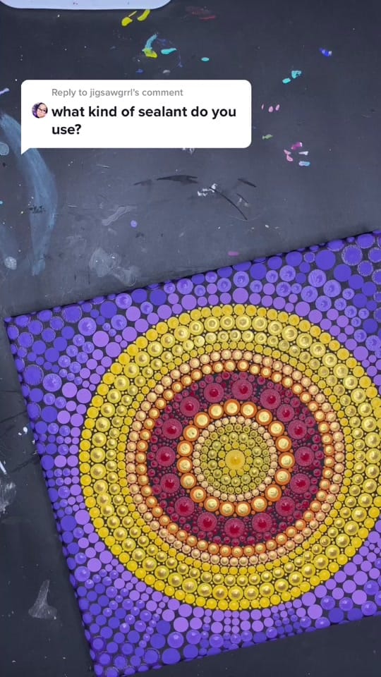 Post 6 by Khadija •  Dot Mandala Artist on TikTok (video)