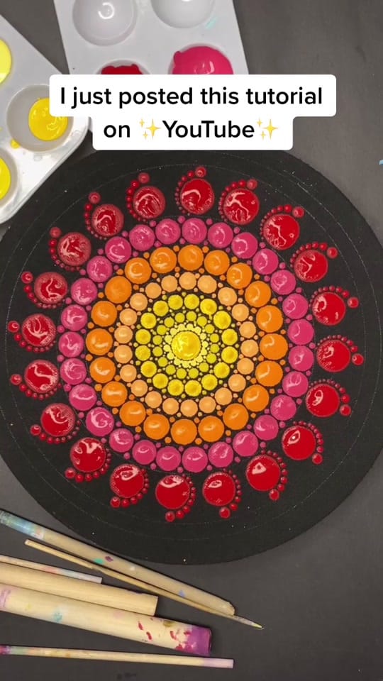Post 8 by Khadija •  Dot Mandala Artist on TikTok (video)