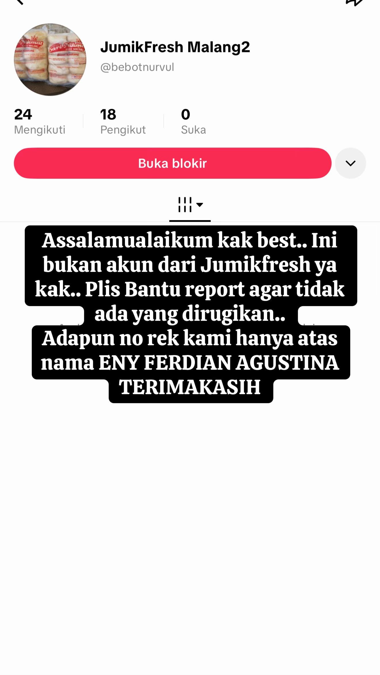 Post 8 by JumikFreshMalang on TikTok (video)