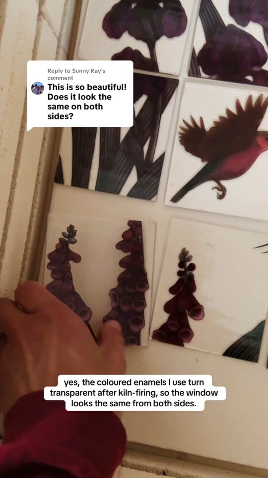 Post 5 by Flora Jamieson Stained Glass on TikTok (video)