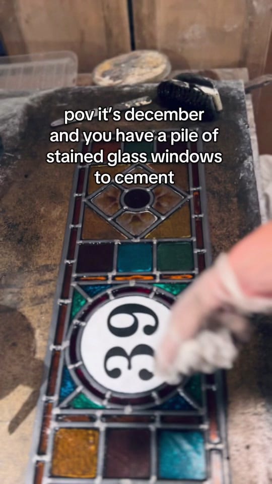 Post 4 by Flora Jamieson Stained Glass on TikTok (video)