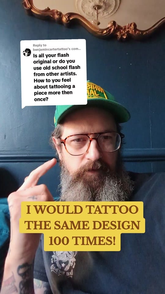 Post 8 by Liam | Traditional tattoos on TikTok (video)