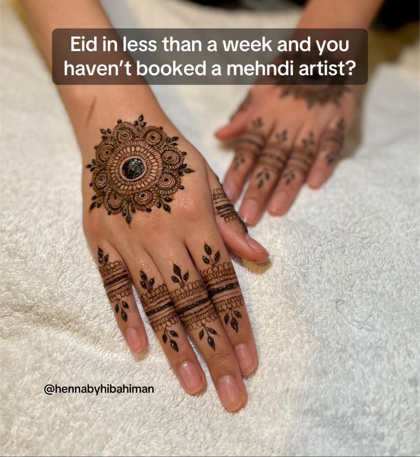 Post 1 by Hibah | Henna Artist on TikTok (video)