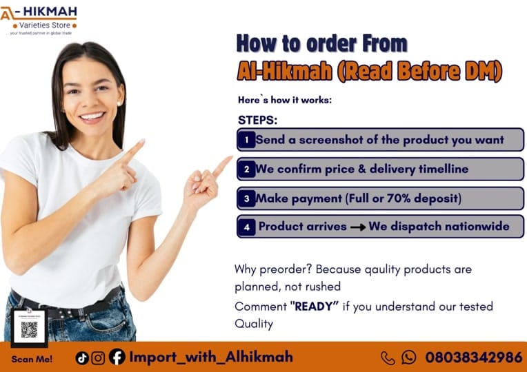 Post 9 by AL-HIKMAH |China preorder NG on TikTok (video)